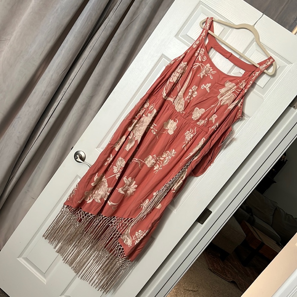 Anthropologie Flamenco Rose dress